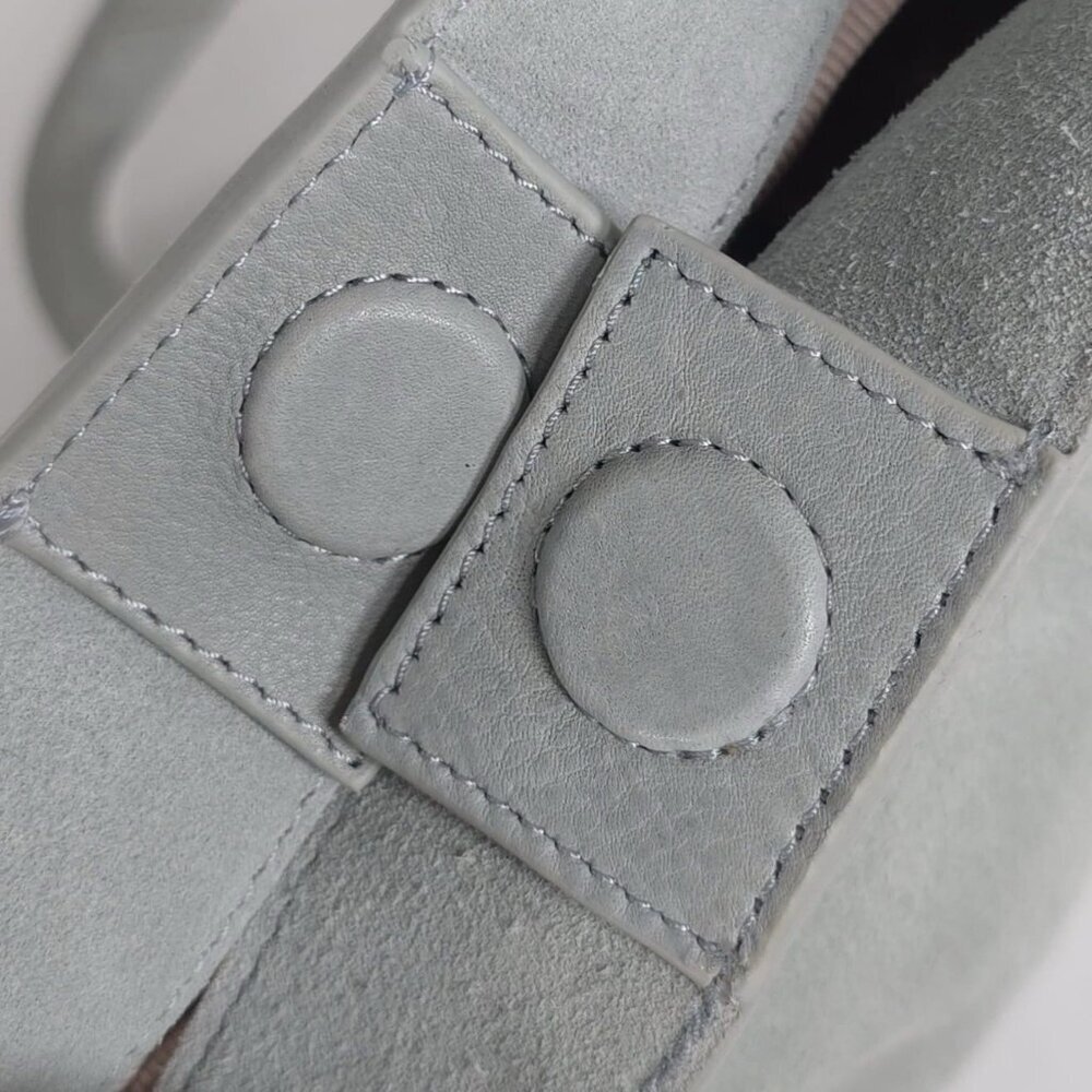 NEW Margot NEW YORK Kaye Mini Bucket LEATHER Suede Blue Crossbody‎ Bag MG3318-KU - Picture 11 of 14